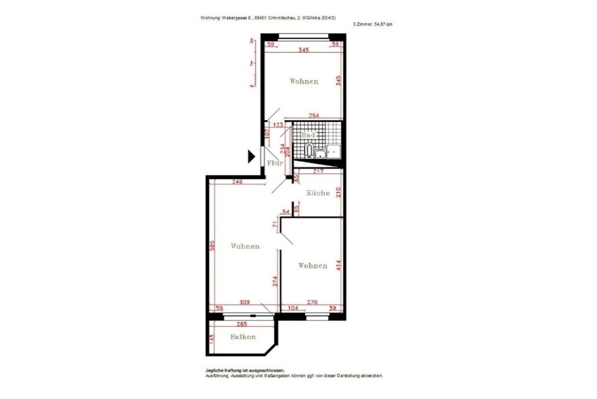 Gemütliche 3-Raum Wohnung im Zentrum - Ihr neues Zuhause mit Balkon - Photo 5